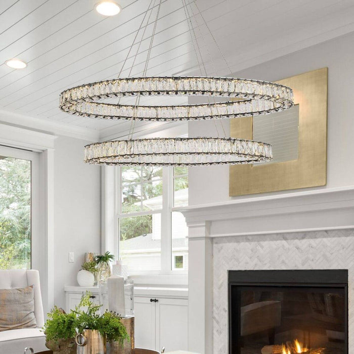 Monroe LED Pendant-Large Chandeliers-Elegant Lighting-Lighting Design Store