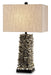 Currey and Company - 6862 - One Light Table Lamp - Villamare - Natural/Satin Black