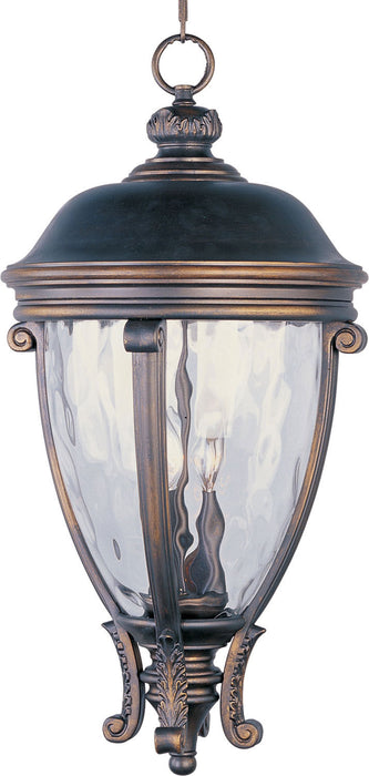 Maxim - 41429WGGO - Three Light Outdoor Hanging Lantern - Camden VX - Golden Bronze