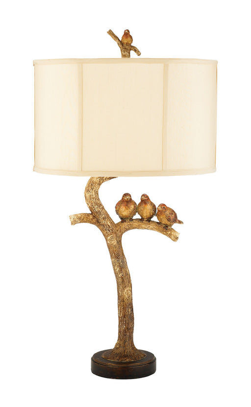 Elk Home - 93-052 - One Light Table Lamp - Three Bird Light - Gold Leaf
