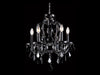 Avenue Lighting - HF1037-BLK - Five Light Chandelier - Onyx Ln. - Black Crystal