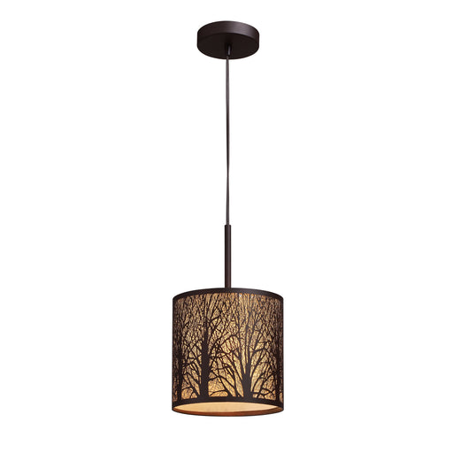 Elk Lighting - 31073/1 - One Light Mini Pendant - Woodland Sunrise - Aged Bronze