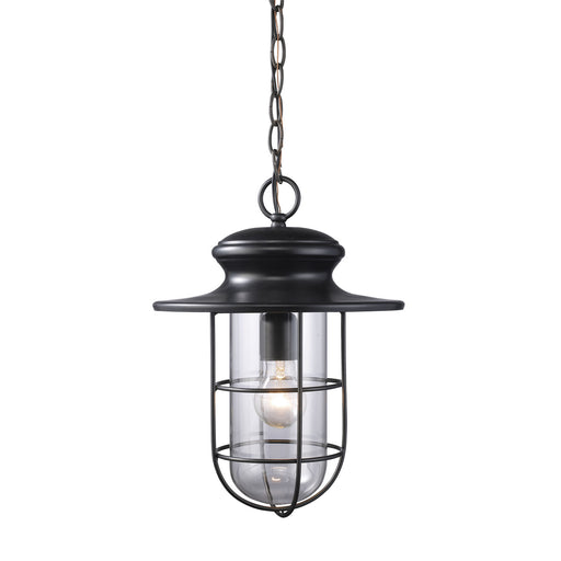 Elk Lighting - 42286/1 - One Light Outdoor Hanging Lantern - Portside - Matte Black