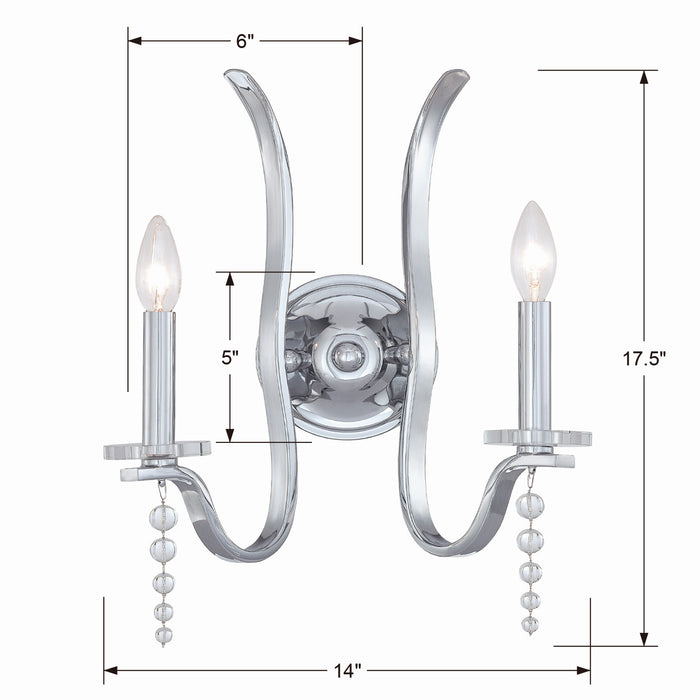 Flow Wall Mount-Sconces-Crystorama-Lighting Design Store