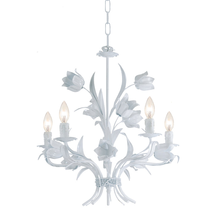 Crystorama - 4815-WW - Five Light Chandelier - Southport - Wet White