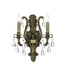 Crystorama - 5563-AB-CL-MWP - Two Light Wall Mount - Dawson - Antique Brass