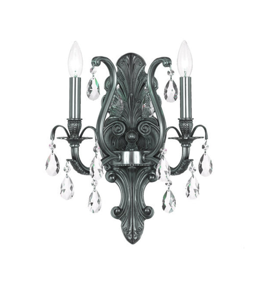Crystorama - 5563-PW-CL-S - Two Light Wall Mount - Dawson - Pewter
