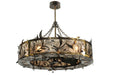 Meyda Tiffany - 110240 - Eight Light Chandelier - Lady Slipper - Rust,Wrought Iron