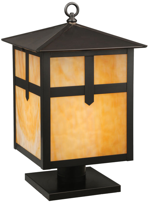 Meyda Tiffany - 113010 - One Light Post Mount - Seneca - Craftsman Brown
