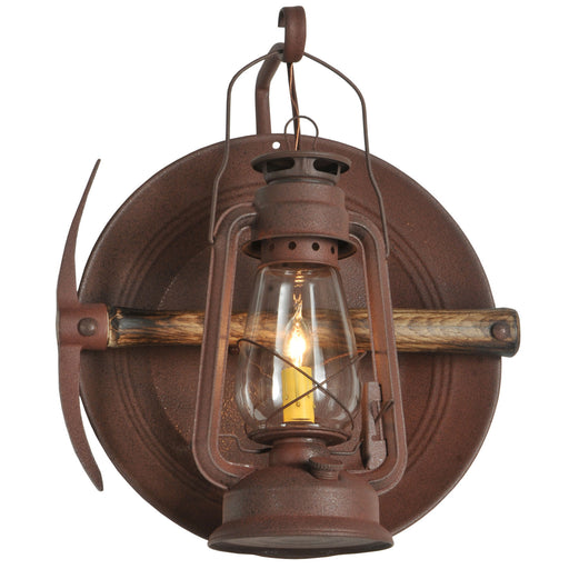 Meyda Tiffany - 114829 - One Light Wall Sconce - Miner`S Lantern - Red Rust