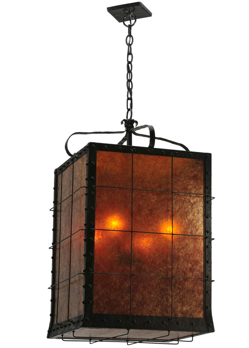 Meyda Tiffany - 116270 - Four Light Pendant - Vostok - Wrought Iron