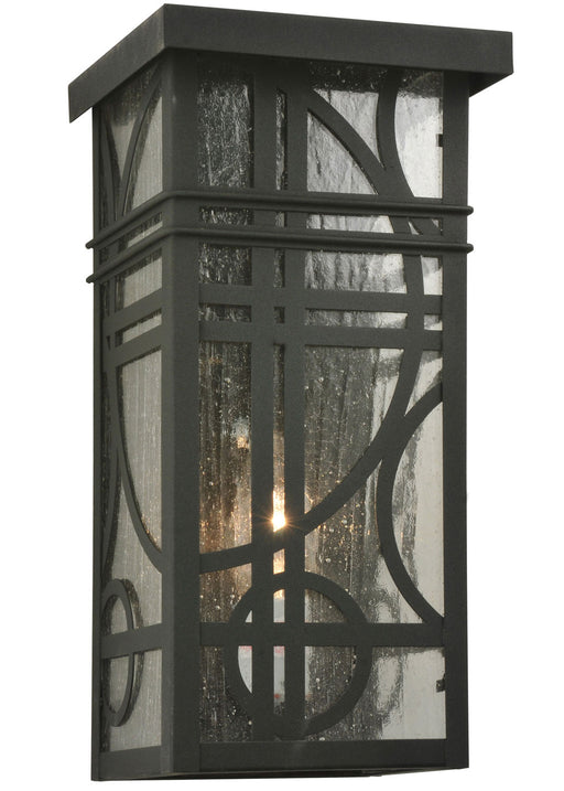 Meyda Tiffany - 116774 - One Light Wall Sconce - Revival - Black/Clear Seedy