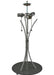 Meyda Tiffany - 117152 - Three Light Table Base Hardware - Chrisanne - Chrome