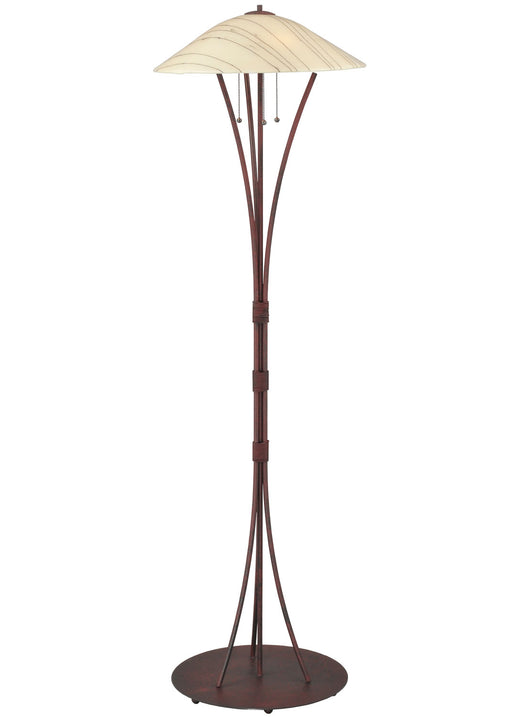 Meyda Tiffany - 117164 - Three Light Floor Lamp - Metro Fusion - Rust