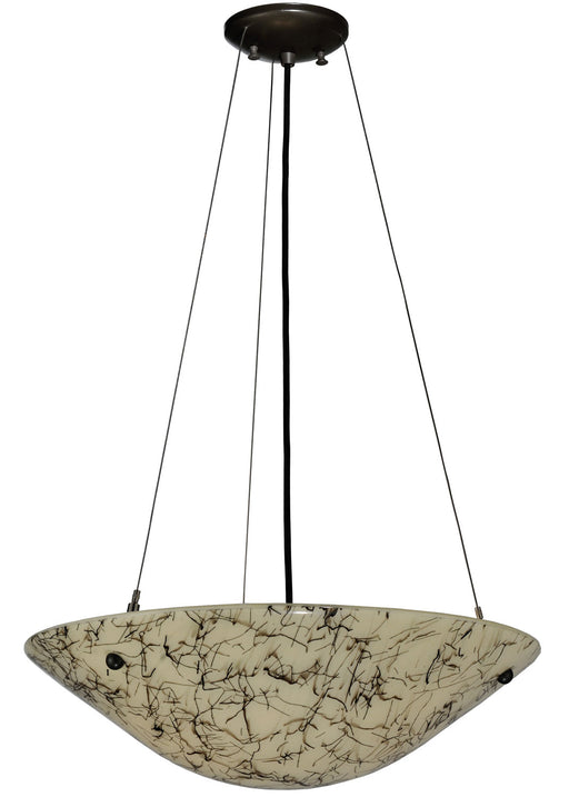 Meyda Tiffany - 117464 - Two Light Inverted Pendant - Metro Fusion - Timeless Bronze