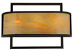 Meyda Tiffany - 117663 - Three Light Wall Sconce - Contempo - Craftsman Brown
