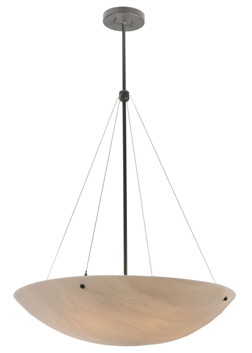 Meyda Tiffany - 117691 - Six Light Inverted Pendant - Cypola - Timeless Bronze