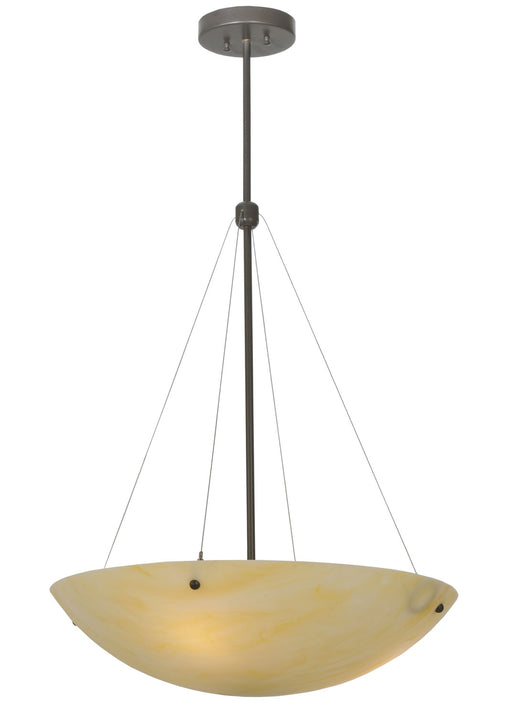 Meyda Tiffany - 117694 - Three Light Inverted Pendant - Cypola - Timeless Bronze