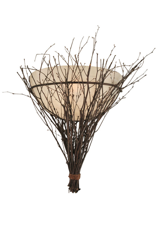 Meyda Tiffany - 118164 - One Light Wall Sconce - Twigs - Natural Wood,Mahogany Bronze