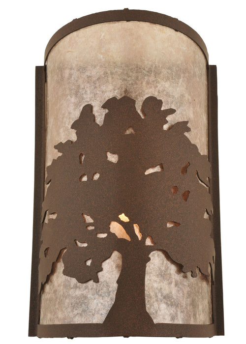 Meyda Tiffany - 118535 - One Light Wall Sconce - Oak Tree - Cafe-Noir