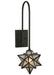 Meyda Tiffany - 119794 - One Light Wall Sconce - Moravian Star - Craftsman Brown