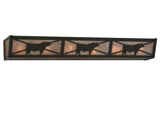 Meyda Tiffany - 119936 - Six Light Vanity - Steer - Timeless Bronze
