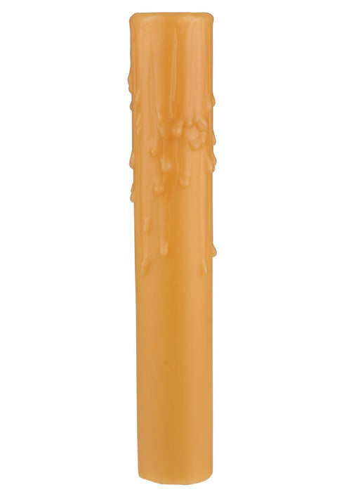 Meyda Tiffany - 120717 - Candle Cover - Beeswax - Honey / Candelabra Clear Reeded Watt Max