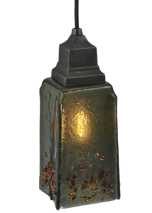 Meyda Tiffany - 121316 - One Light Mini Pendant - Metro Fusion - Craftsman Brown