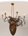 Meyda Tiffany - 12363 - Six Light Chandelier - Pinecone - Antique Copper