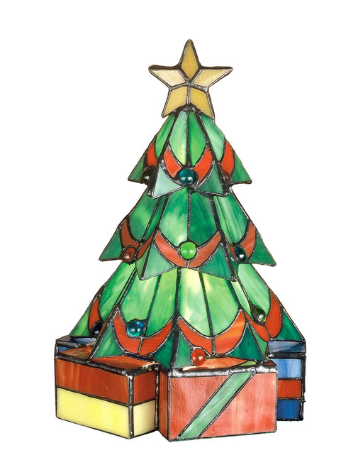 Meyda Tiffany - 12413 - Accent Lamp - Christmas Tree - Green Flame