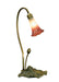 Meyda Tiffany - 13509 - One Light Accent Lamp - Pink/White Pond Lily - Bronze