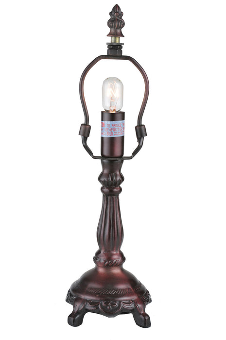 Meyda Tiffany - 22716 - One Light Table Base - Fulton - Craftsman Brown