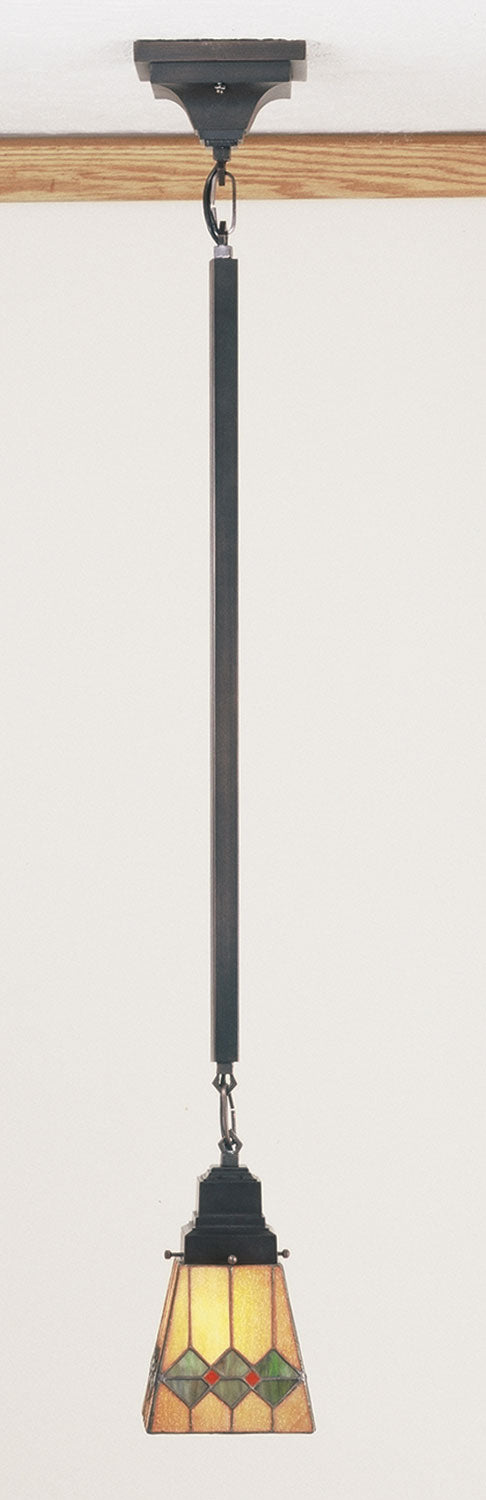 Meyda Tiffany - 49120 - One Light Mini Pendant - Martini Mission - Matte Copper Vein