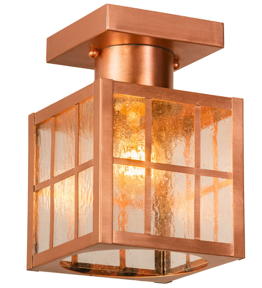 Meyda Tiffany - 64945 - One Light Flushmount - Hudson Welcome - Copper