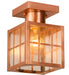 Meyda Tiffany - 64945 - One Light Flushmount - Hudson Welcome - Copper