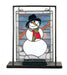 Meyda Tiffany - 68340 - Mini Tabletop Window - Snowman - Craftsman Brown