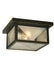 Meyda Tiffany - 81625 - Two Light Flushmount - Harlequin - Textured Black Clear/Frosted Seedy Glass