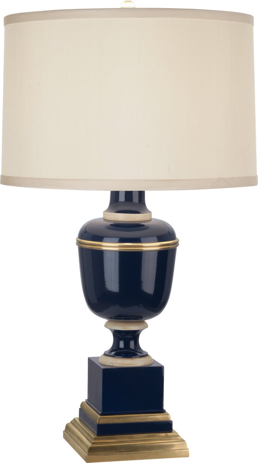 Robert Abbey - 2504X - One Light Accent Lamp - Annika - Cobalt Lacquered Paint/Natural Brass w/ Ivory Crackle