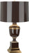 Robert Abbey - 2506 - One Light Accent Lamp - Annika - Chocolate Lacquered Paint w/ Natural Brass/Ivory Crackle
