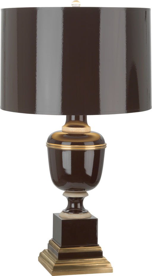 Robert Abbey - 2506 - One Light Accent Lamp - Annika - Chocolate Lacquered Paint w/ Natural Brass/Ivory Crackle