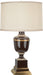 Robert Abbey - 2506X - One Light Accent Lamp - Annika - Chocolate Lacquered Paint w/ Natural Brass/Ivory Crackle