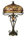 Dale Tiffany - TT10095 - Two Light Table Lamp - Crystal Jewel Dragonfly - Antique Golden Bronze