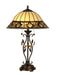 Dale Tiffany - TT90172 - Two Light Table Lamp - Crystal Jewel Pebble Stone - Antique Golden Bronze