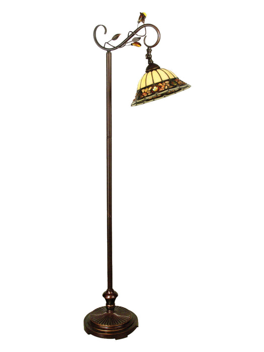 Dale Tiffany - TF90219 - One Light Floor Lamp - Crystal Jewel Pebble Stone - Antique Golden Bronze