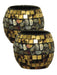 Dale Tiffany - PG10104 - TwoPc Copper Chandelier - Mosaic Art Glass Antique Gold - Antique Gold