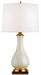Currey and Company - 6425 - One Light Table Lamp - Lynton - Cream Crackle/Brass