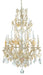 Currey and Company - 9162 - Six Light Chandelier - Buttermere - Natural/Crushed Shell