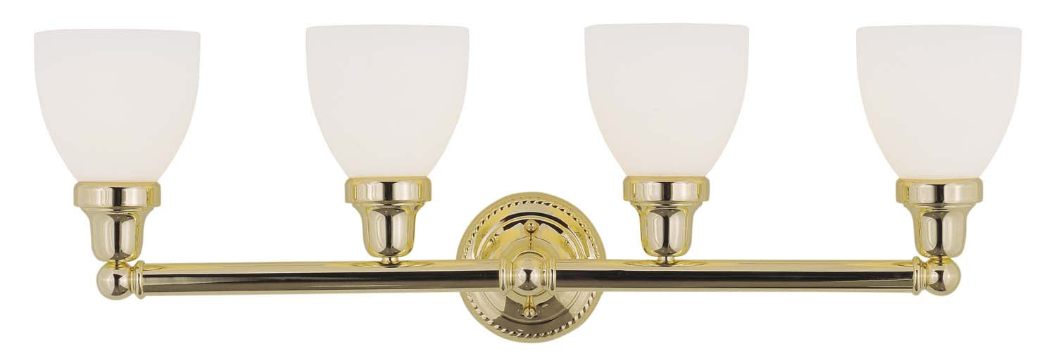 Livex Lighting - 1024-02 - Four Light Bath Vanity - Classic - Polished Brass