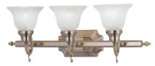 Livex Lighting - 1283-01 - Three Light Bath Vanity - French Regency - Antique Brass