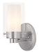 Livex Lighting - 1541-91 - One Light Bath Vanity - Manhattan - Brushed Nickel